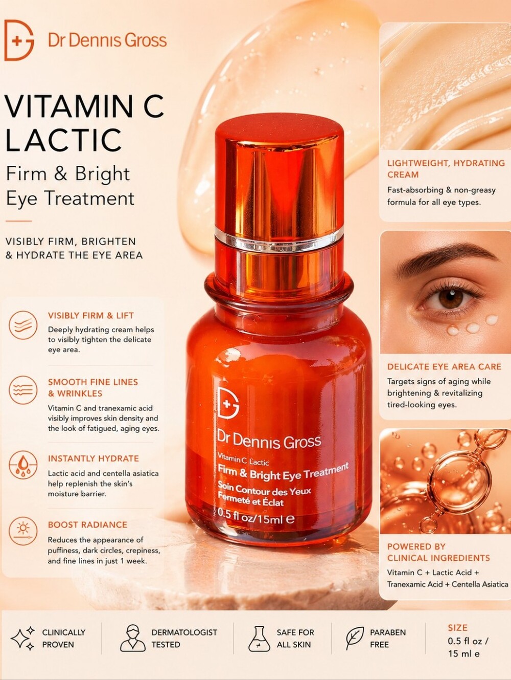 Dr. Dennis Gross Vitamin C Lactic Firm & Bright Eye Treatment